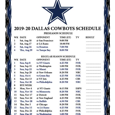 Dallas cowboys record 2023 schedule